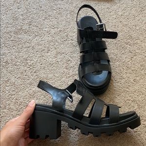 Urban Outfitters Fisherman Heeled Sandals NWOT